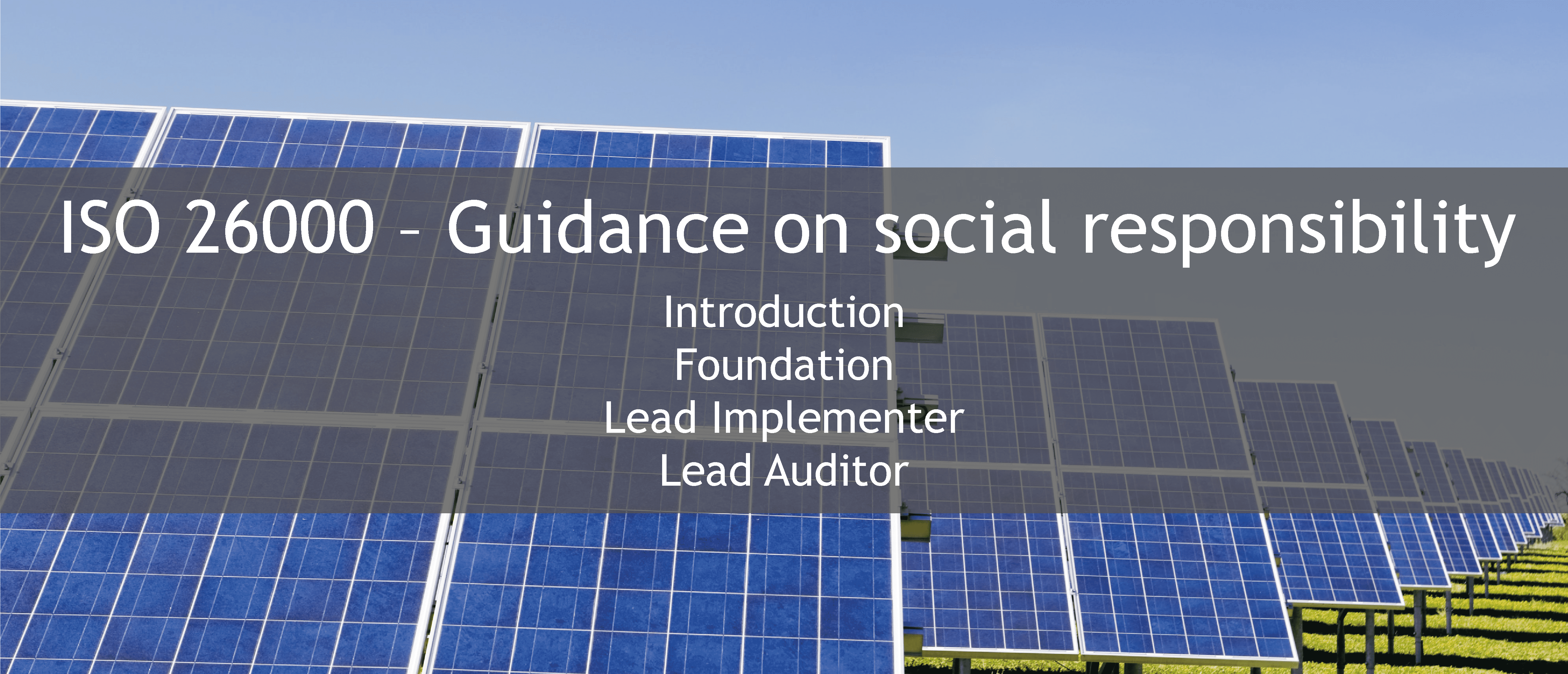 ISO 26000 training offer 1 - ISO 26000 Guidance on social responsibility