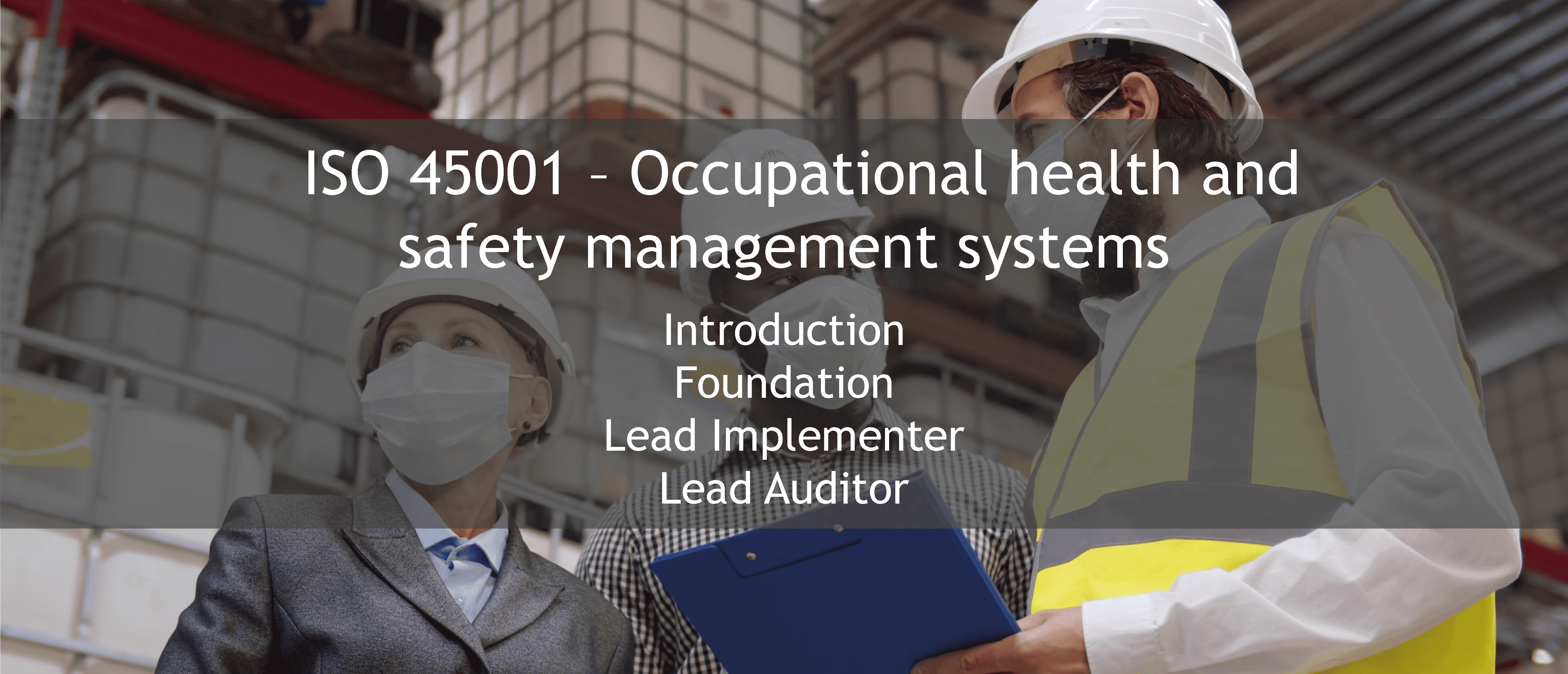 ISO 45001 training offer - ISO 50001 Management de l'énergie